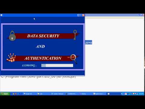 secure data transmission Core java Swings Project