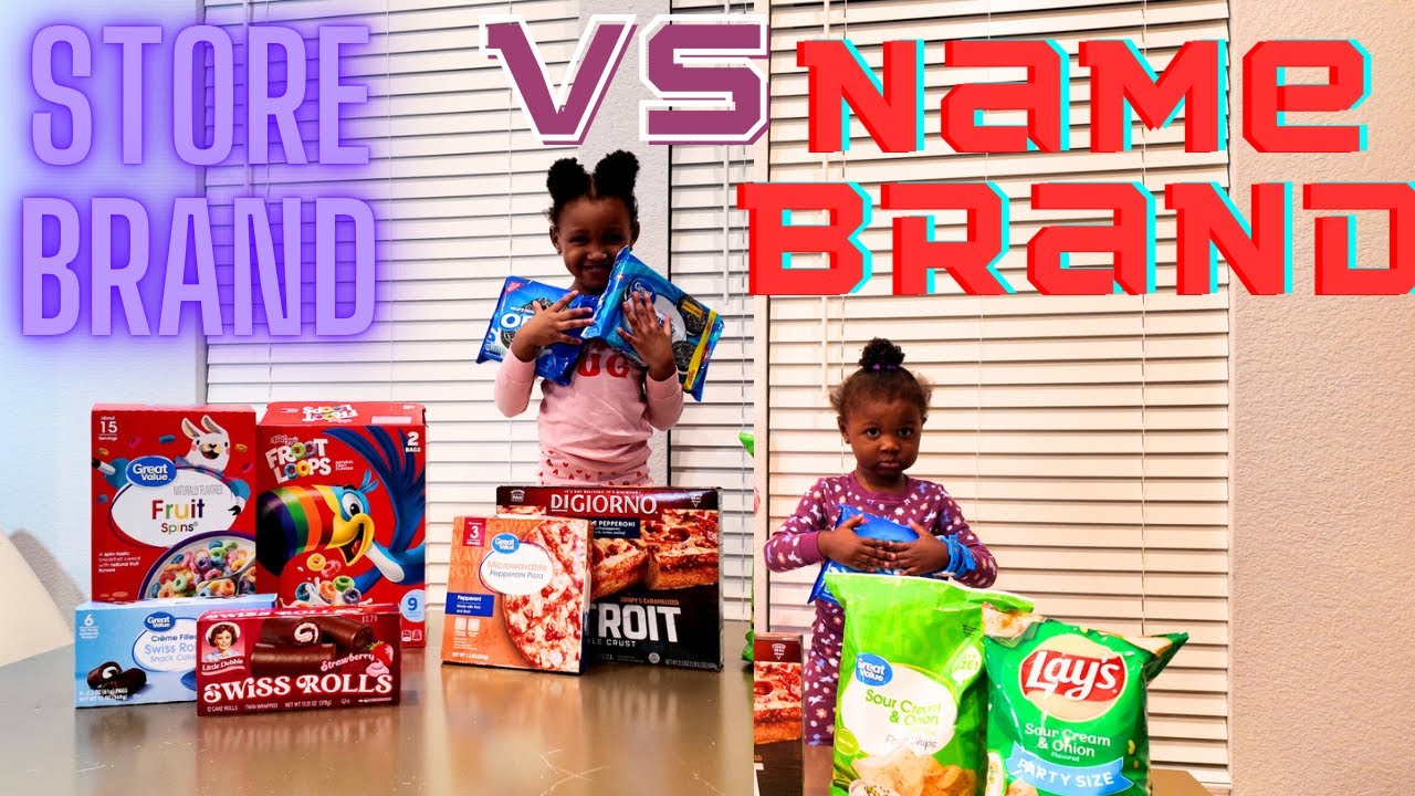"Name Brand vs Store Brand Food Comparison" YouTube