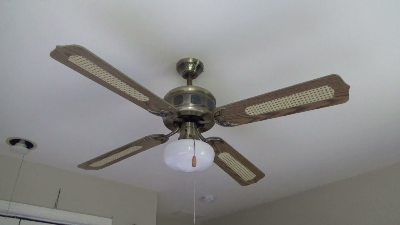 852 Genoa Ceiling Fan in Antique Brass 