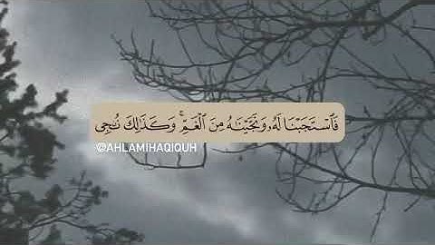 فاستجبنا له ونجيناه من الغم وكذلك ننجي المؤمنين | الآية 88 من سورة الأنبياء