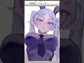フリーレンの顔の描き方【Illustration making 】#shorts