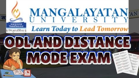 How To Give ODL & OL Mode Exam In Mangalayatan University #examguidelines