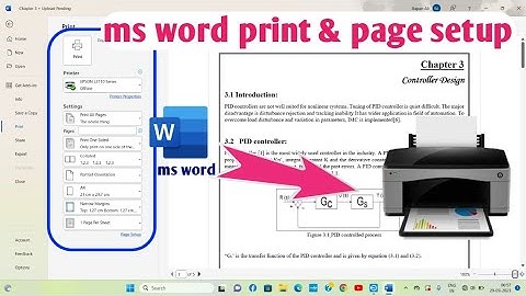 ms word se print out keise kare | Windows 11 me print kaise nikale |