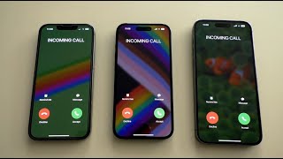 iPhone 13 Pro vs 14 Pro Max vs 14 Pro Incoming Call