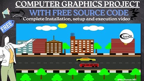 City Highway View | OpenGL Project | Computer Graphics Project | With Free Source Code