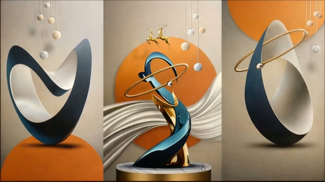 10 HOURS Modern Art TV Screen 4K 🎨 Frame TV Art Gallery Screensaver | Relaxing Digital Art Display