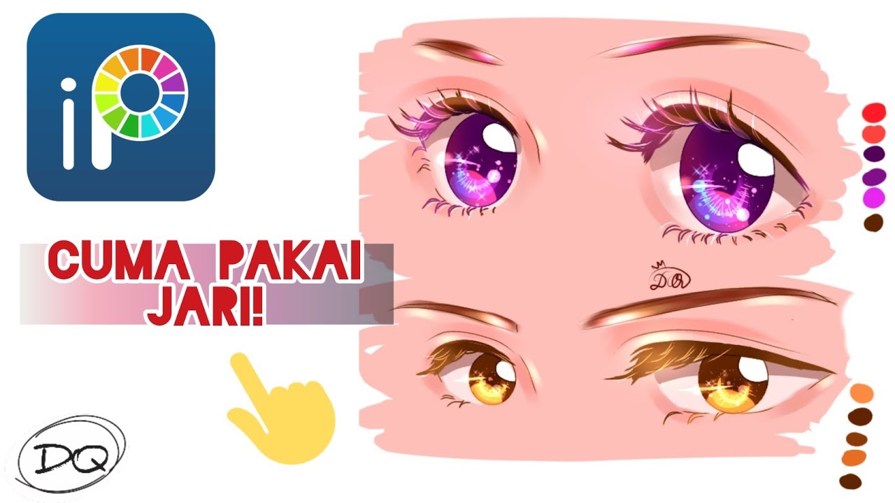 ibisPaintX Tutorial : Cara Menggambar Mata Anime | How to ...