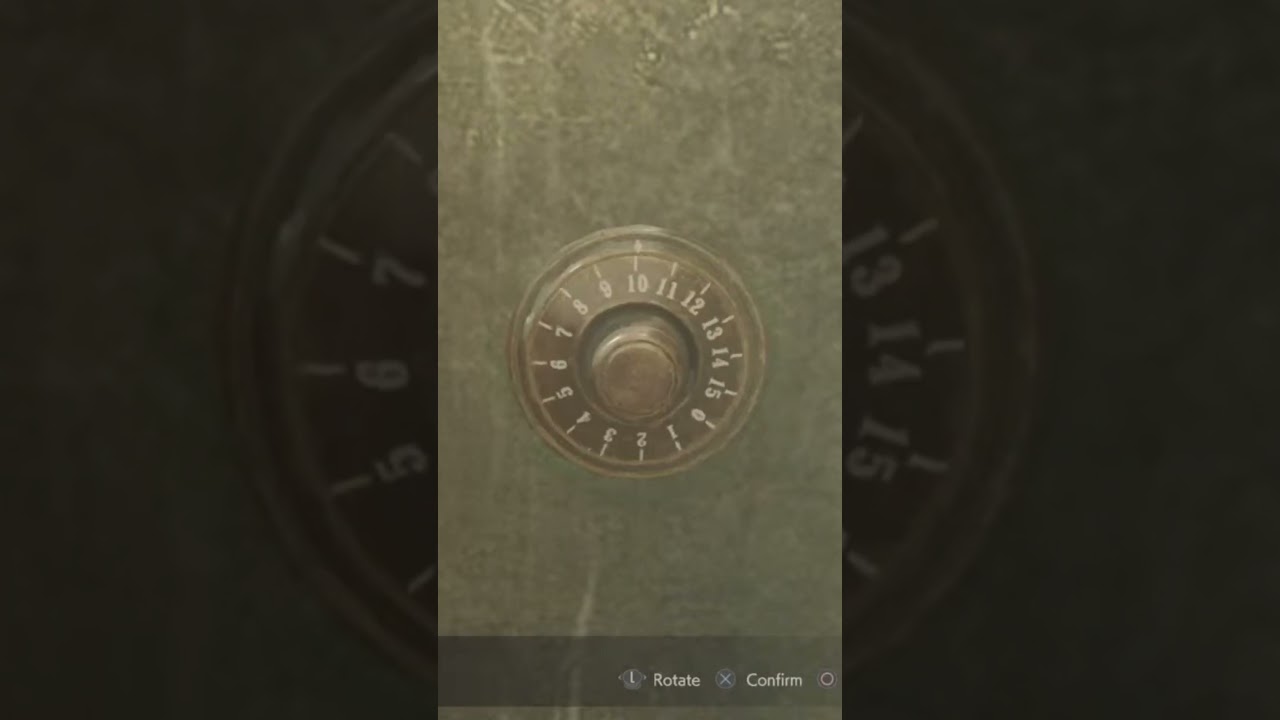 Waiting room Safe code (left 6,right 2,left 11)resident evil 2. 