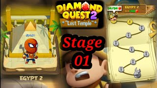 Diamond Quest 2 The Lost Temple EGYPT 2 Stage 1 Resimi