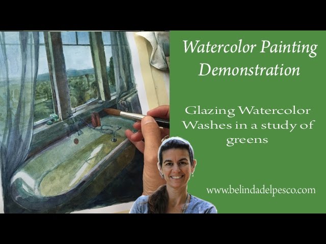 Pen and Ink Watercolor: Lean In Three (watercolor demo video) - Belinda Del  Pesco