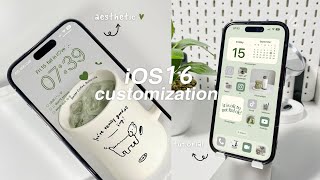 iOS16 AESTHETIC CUSTOMIZATION ✿✨ | widgets, change icons tutorial
