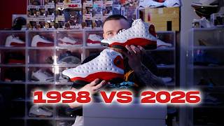 Jordan 13 Chicago 2026 vs Original 1998 pair (Cherry 13)