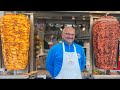 THIS MAN COOKS 2 HUGE SKEWERS FOR DONER AND SHAWARMA AT ONCE