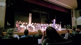 middle school band playing caro fight song.