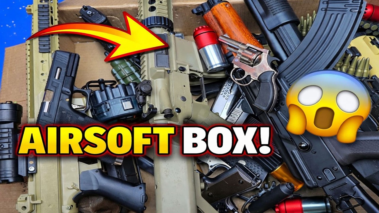BOX FULL of Airsoft Guns & Military Toys! 🔥