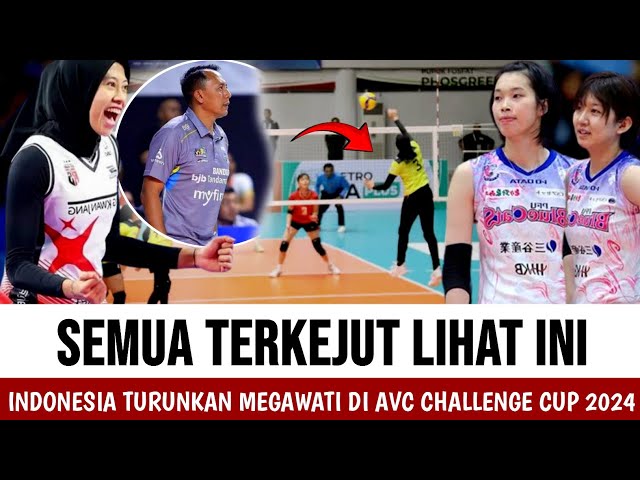 MEGA MACAN ASIA !! Timnas Voli Putri Indonesia turunkan Megawati di AVC Challenge Cup 2024 . class=
