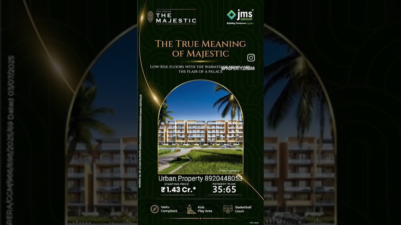 JMS Group The Majestic offers low-rise living that blends the comfort of a home.