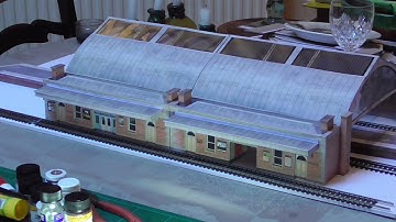 My model railway build 27. Finishing the two canopies and side buildings.