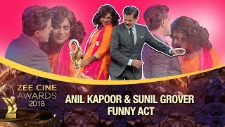 Sunil Grover DHAK DHAK with Anil Kapoor | FUNNY Moments | Zee Cine Awards 2018