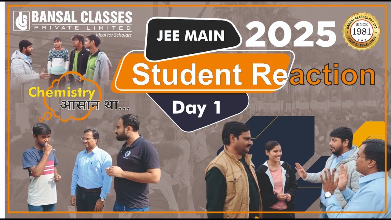 First Reactions After IIT JEE Main 2025 - YouTube