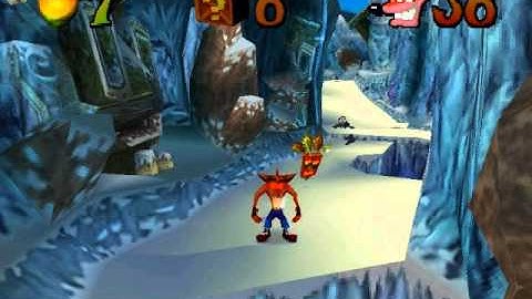 Crash Bandicoot 2 part 7 SECRET WARP ROOM and SNOW BIZ