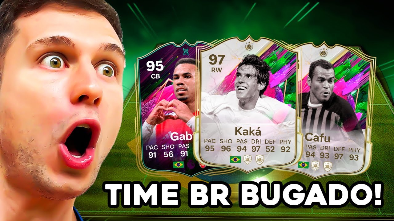 TESTEI O KAKÁ 97 DO PASSE PREMIUM COM UM TIME FULL BR BUGADO 🔥🔥 EA FC 25 ULTIMATE TEAM BR