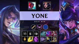 Yone Mid vs LeBlanc: Rampage - EUW Master Patch 14.22