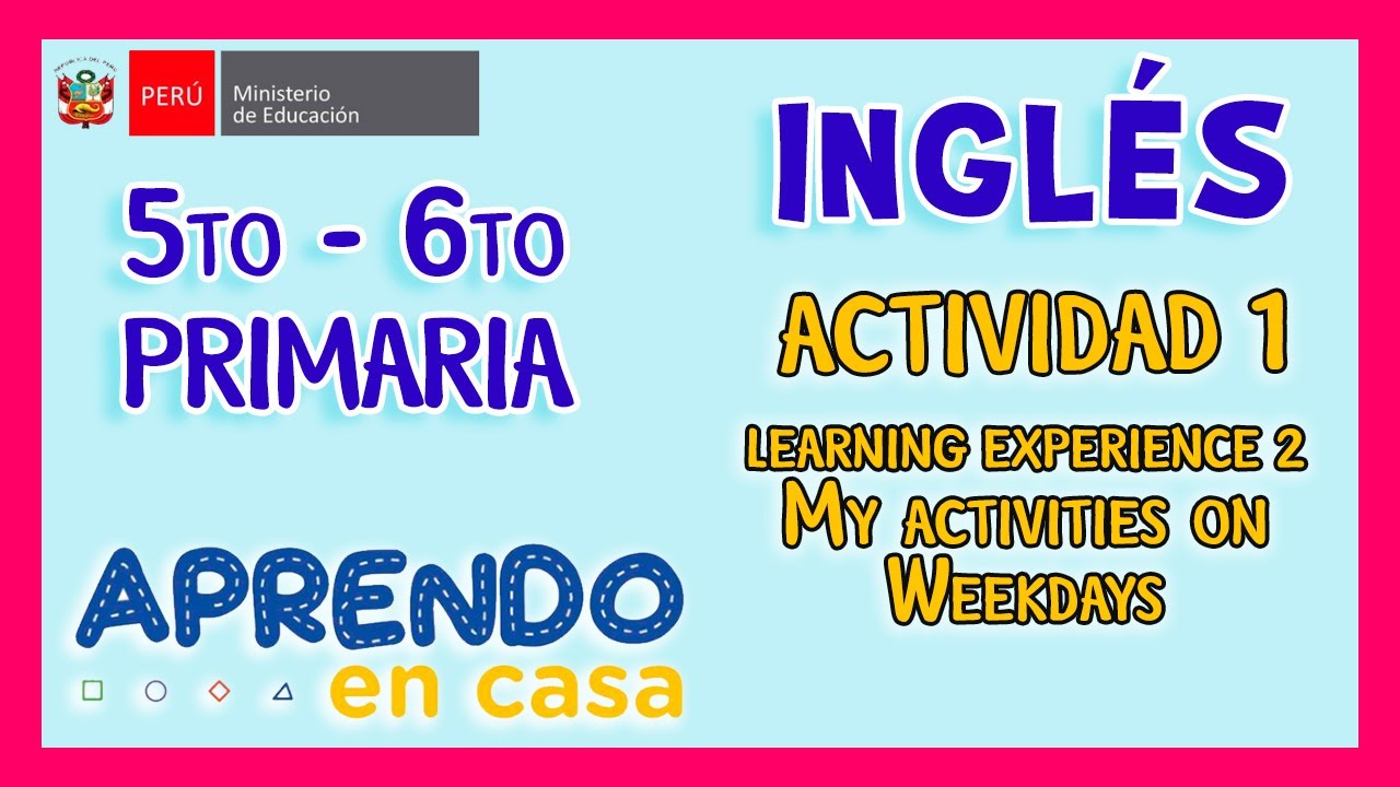 Actividad 6 Inglés 5to online exercise for