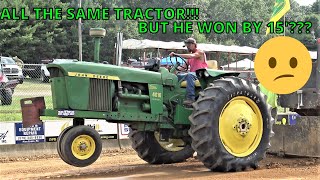 Farm Tractor Pulls, 7500 Pound Farm Tractor Pulling, Farm Stock Tractor Pull  At Schuylkill County