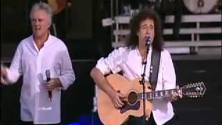 Queen - Imagine tribute to Lennon live chords