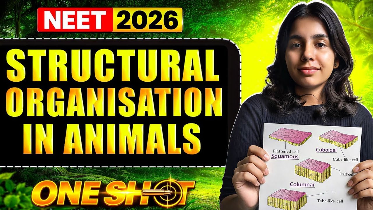 Structural Organisation in Animals (Animal Tissue) NEET 2026 One Shot ...