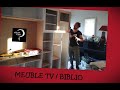 Meuble tv bibliothque 4m