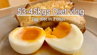 I lost 5.3kgs🔥  EGG DIET in 3 days! |How I lose Belly Fat Fast!? *see results! | Diet vlog
