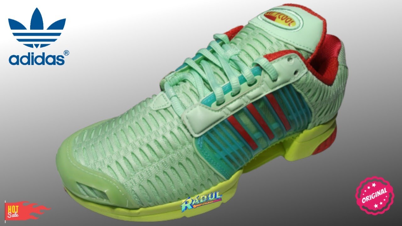 Sepatu Running Pria Adidas  Climacool  1 Green Original  