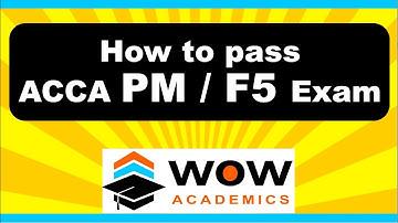How to pass ACCA Performance Management PM / F5 Exam