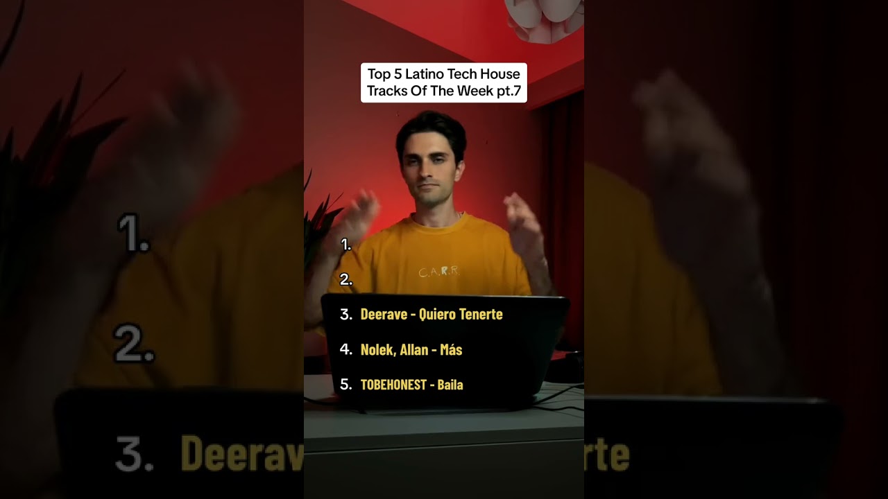 Top 5 Latin Tech House Tracks Of The Week pt.7