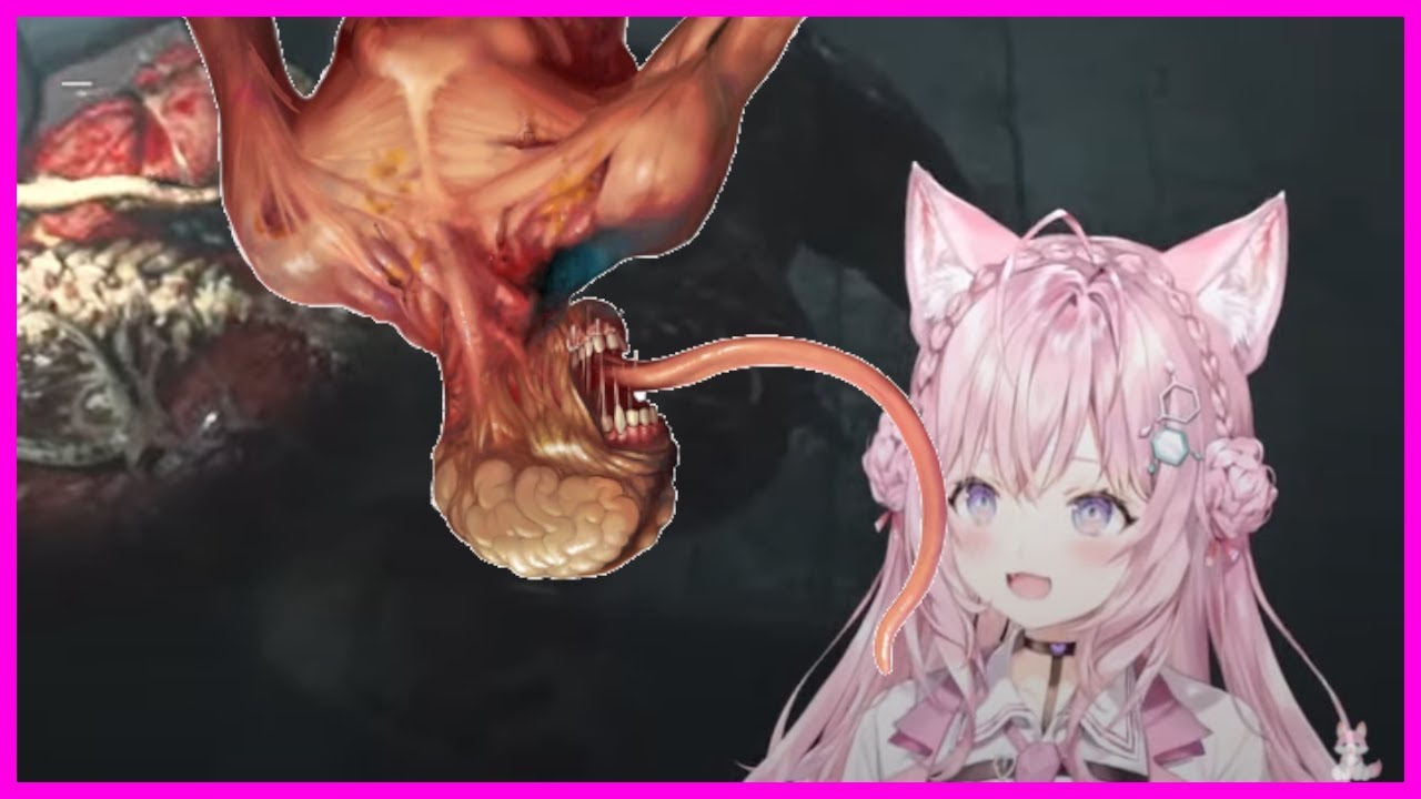 Koyori meets Licker in Resident Evil 2 Remake [Hololive]