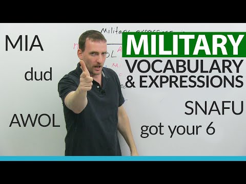 Common MILITARY expressions & vocabulary in everyday life