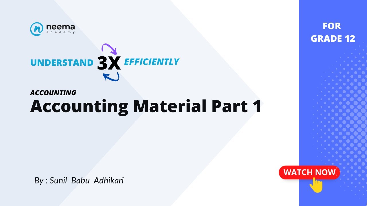 Accounting Material Cost Accounting Part 1 Grade 12 YouTube