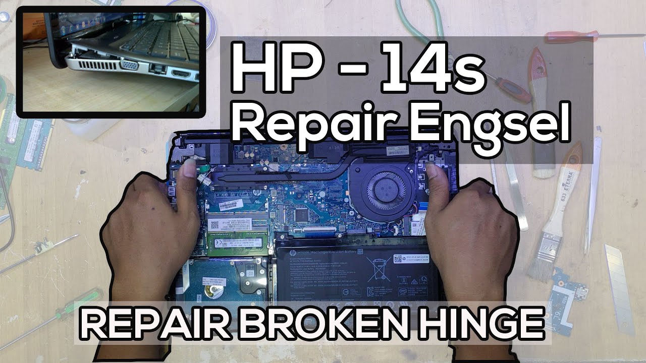CARA MEMPERBAIKI ENGSEL LAPTOP YANG RUSAK | REPAIR BROKEN HINGE LAPTOP