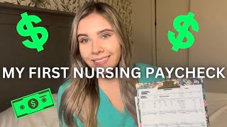 HOW MUCH I MADE AS A NEW GRAD REGISTERED NURSE  + MY FIRST NURSING PAYCHECK + VLOGMAS 2023