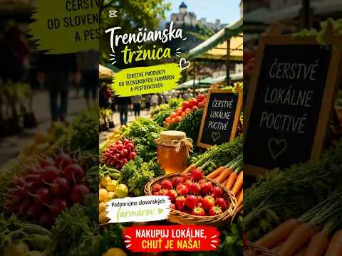 Trenčianska tržnica je plná čerstvých slovenských produktov 🍅🥒 Oplatí sa ju navštíviť