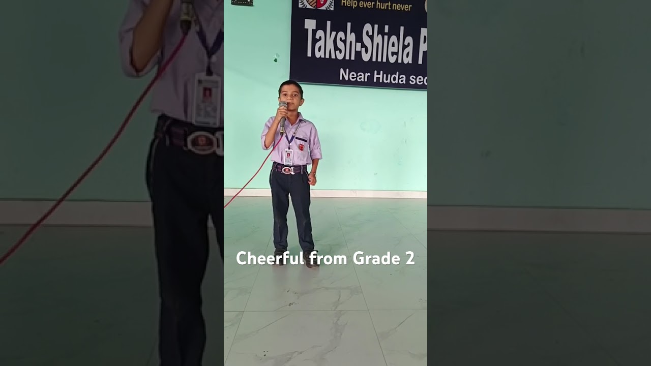 Little voices, big respect. Grade 2 students greet their teacher with hearts full of joy 