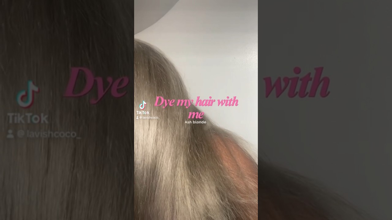 Ash Blonde Dye Tutorial 