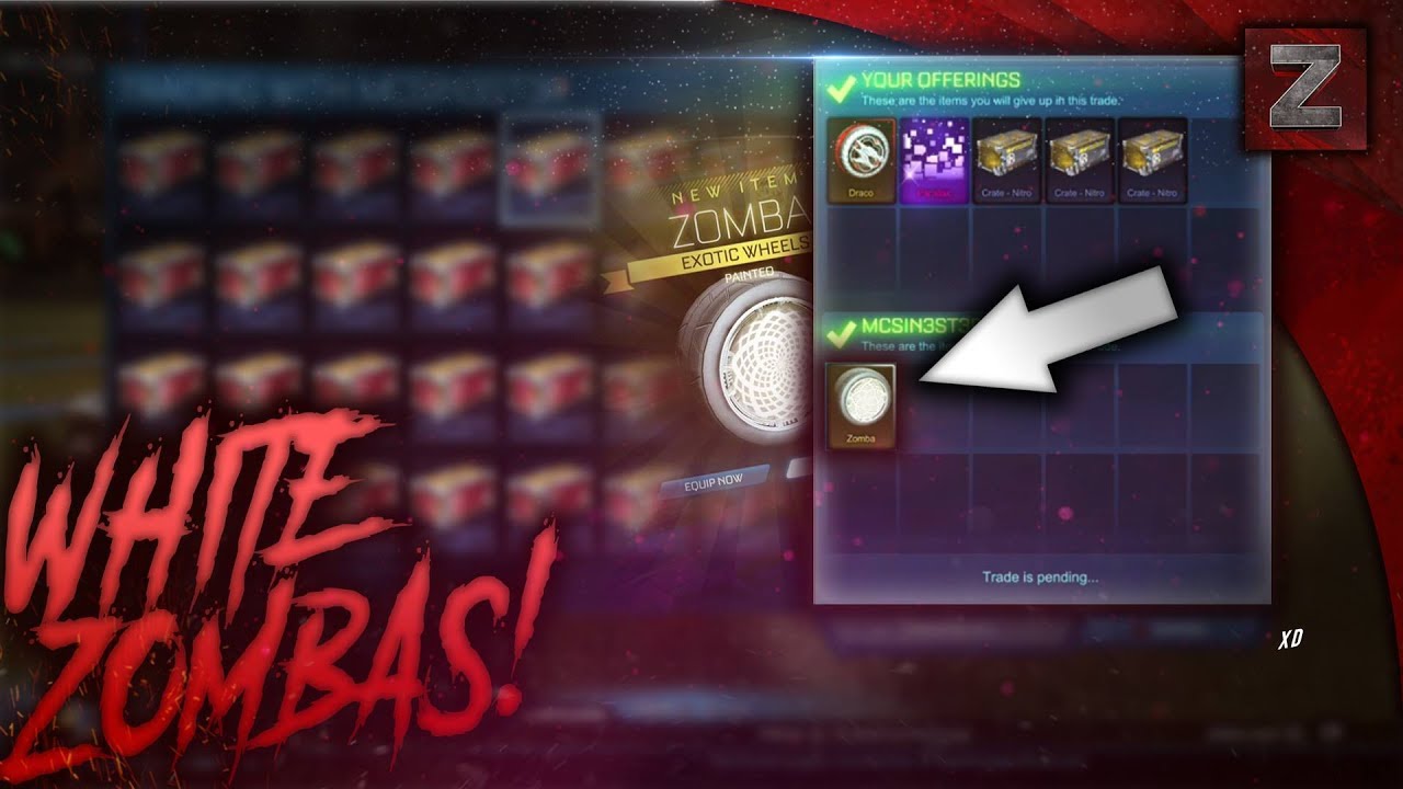 HUGE PROFIT ON WHITE ZOMBAS! Rocket League Rich Trading Montage Part 17