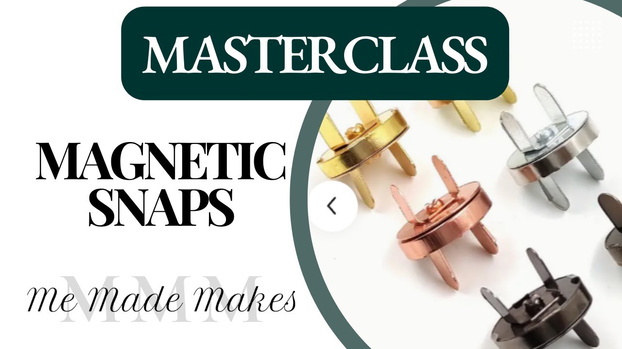 Bag Hardware Masterclass - How to Install Magnetic Snaps for Bag Making 