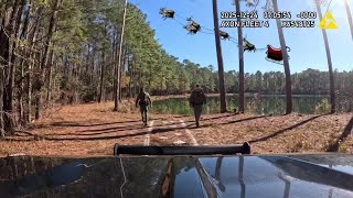 SCDNR releases dash cam footage of suspect in red suit seen with deer