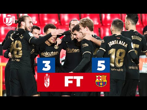 FC Barcelona vs Granada 5-3.All Highlights and Goals.