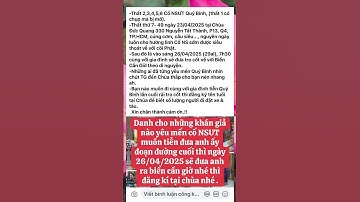 Ngày 26/4/25 sẽ thả tro cốt CỐ NSUT QUÝ BÌNH về BIỂN CẦN GIỜ 🍀