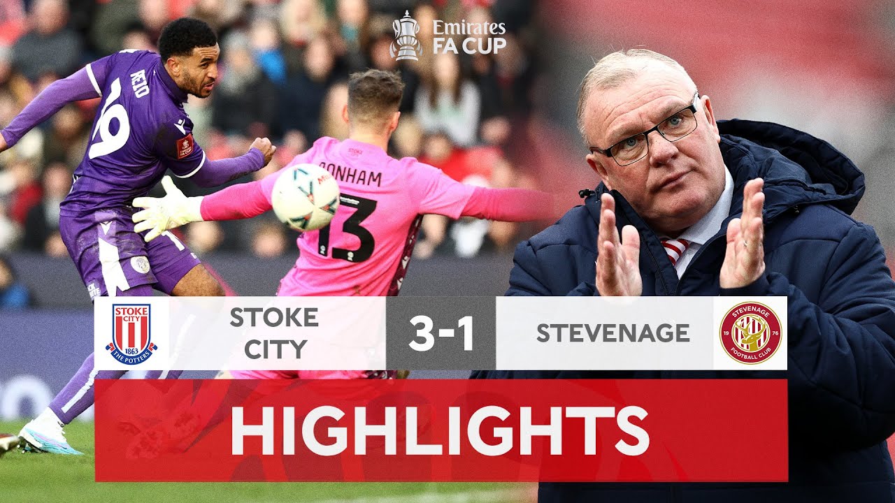 Steve Evans' Side Bow Out to Stoke City | Stoke City 3-1 Stevenage | Emirates FA Cup 2022-23